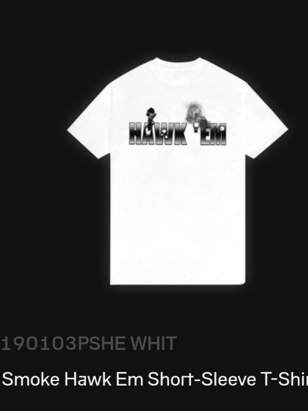 VLONE x Popsmoke Hawk EM White T Shirt